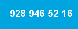 928 946 52 16 928 946 52 16
